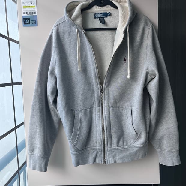 폴로 랄프로렌 회색 후드집업 L/G