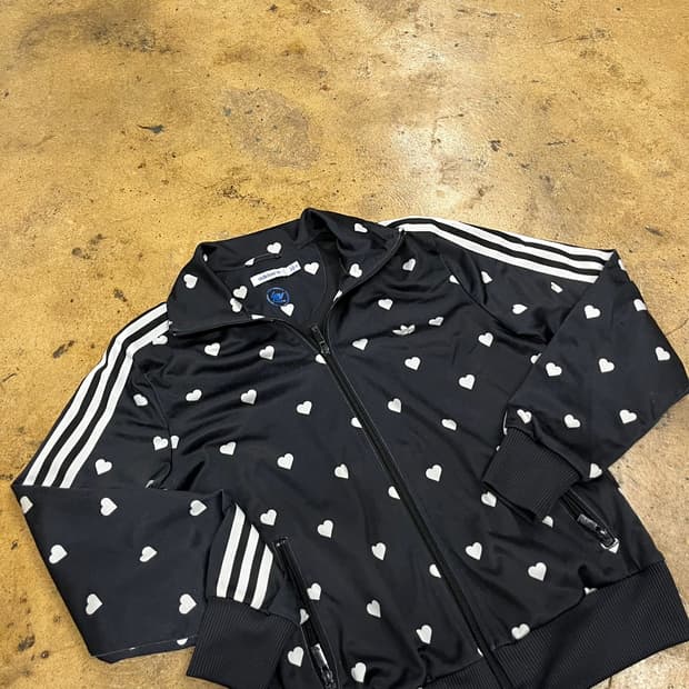 아디다스 하트 도트 져지 트랙탑