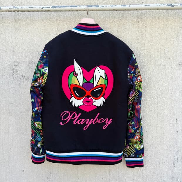 M)플레이보이 빅로고 바시티 자켓