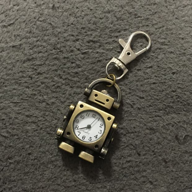 [SossoM] 진짜시계키링 로봇키링 빈티지