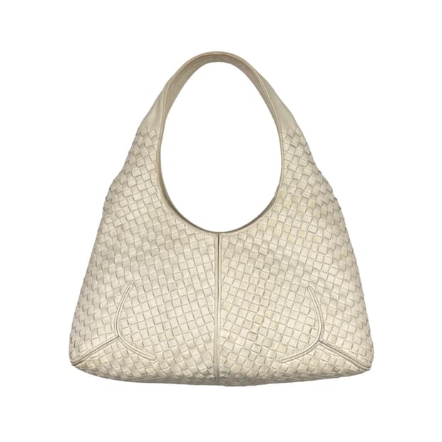 보테가베네타 호보백 화이트. 홉 빈티지