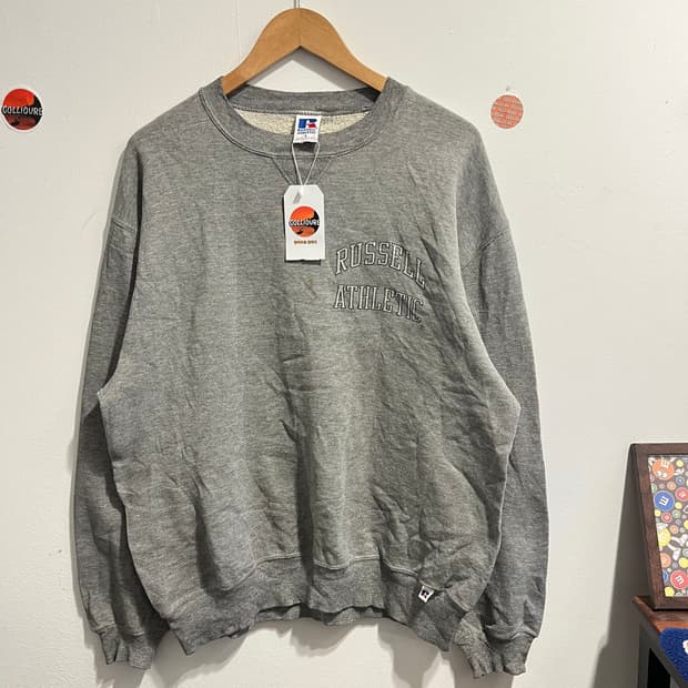 90’s 러셀 아슬레틱 로고 스웻 셔츠