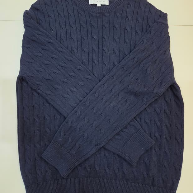 브라운야드 네이비 케이블 니트 4