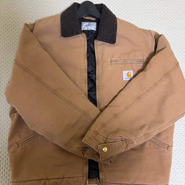 [S] 칼하트 WIP OG 디트로이트 자켓 해밀턴 브라운 토바코