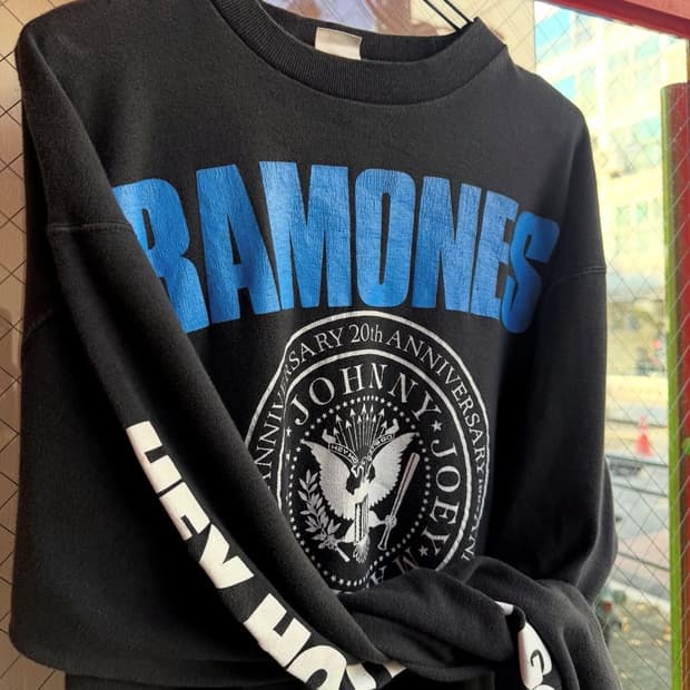 Ramones 빈티지 롱슬리브 티셔츠 밴드티