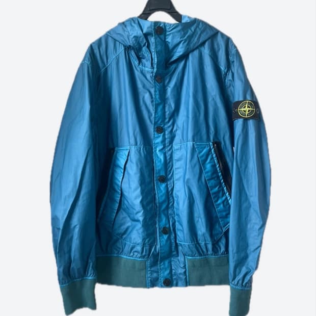 스톤아일랜드 MUSSOIA GOMMATA 워시드 바람막이 L