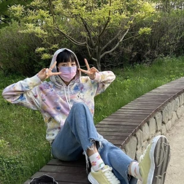 폴로랄프로렌 우먼 페인트후드티 M사이즈