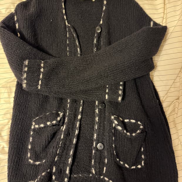 더오픈 스티치 가디건 