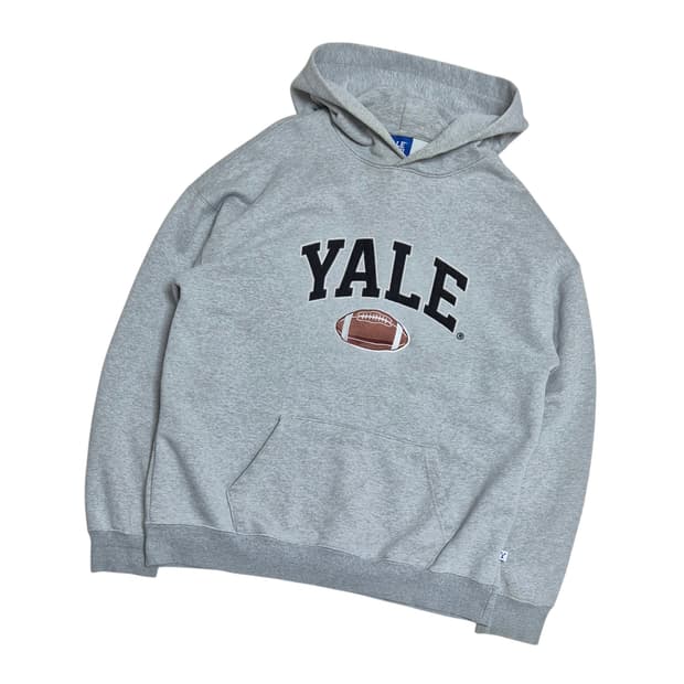 YALE 예일 럭비공 후드티