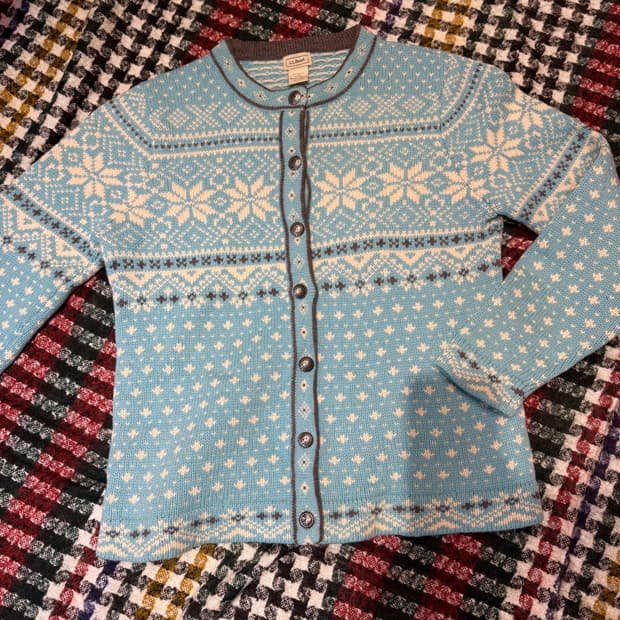 LL Bean 엘엘빈 노르딕니트가디건