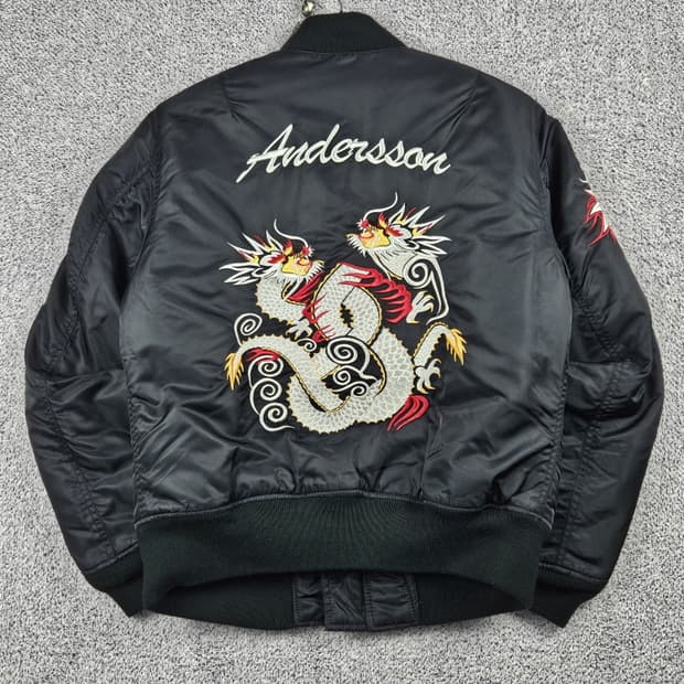 쇼트 X 앤더슨벨 드래곤자수 스카잔 봄버자켓 ( M ) / 9967