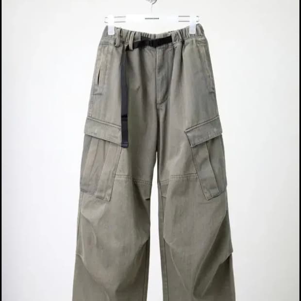 해칭룸 밀팬츠 워시드 세이지 그린 (3사이즈)