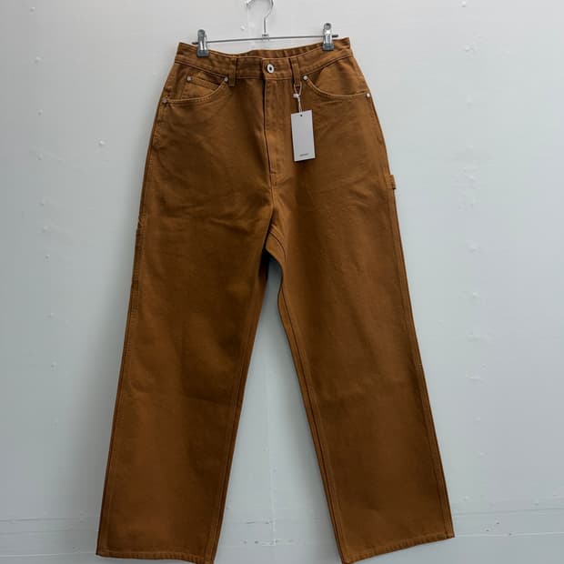 파세르 워시드 덕코튼 페인터 팬츠 탄