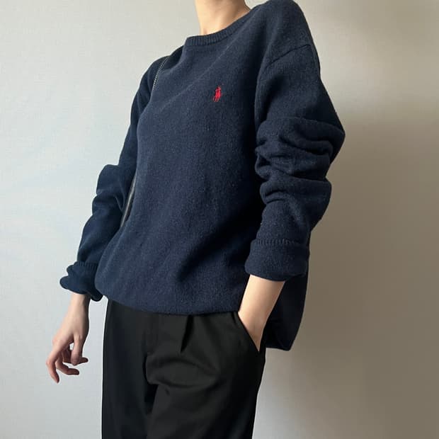 POLO RALPH LAUREN wool knit ( QR 정품인증 )