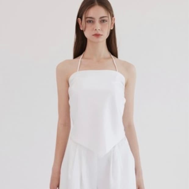 아델리오)[MADE] Glow Satin Scarf Sleeveless