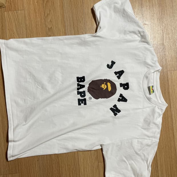 베이프 재팬 컬리지 반팔 xl