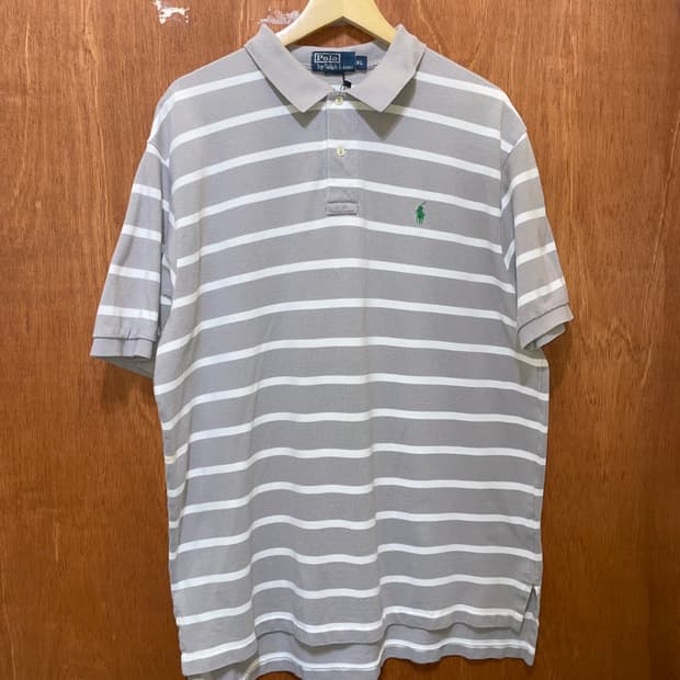 (XL) POLO 폴로 랄프로렌 반팔 스트라이프 카라티