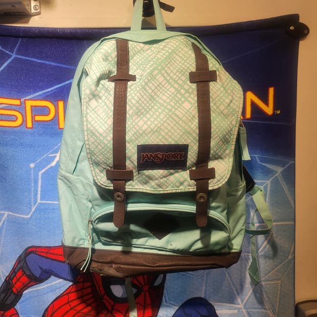 잔스포츠 백팩 민트색 가방