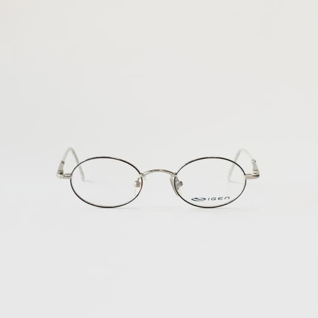 [픽키-595] (Small) 실버 메탈 오벌 안경테 미니멀 빈티지 소형