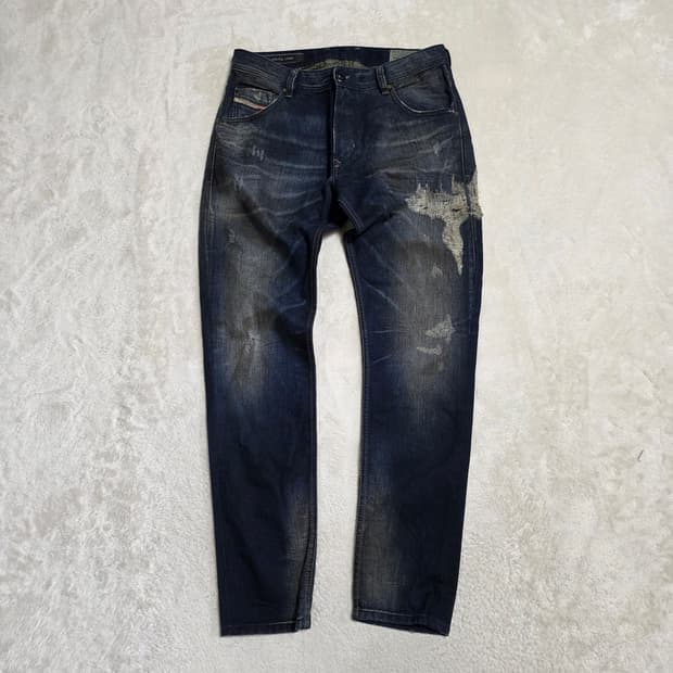 (32)Diesel 디젤 데미지 워싱 데님 팬츠