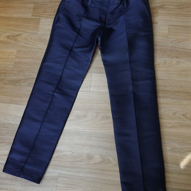 프라다 정품 네이비 본딩 트라우저 42