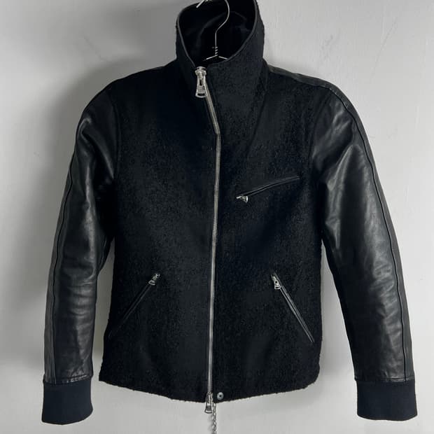 이사무 카타야마 백래쉬 Horse Leather Arm Jacket