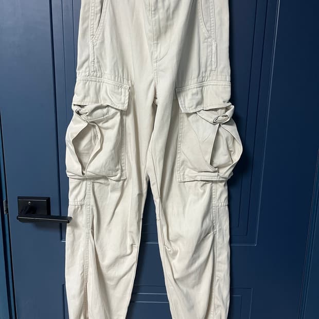 자라 zara 린넨 베이지  카고팬츠
