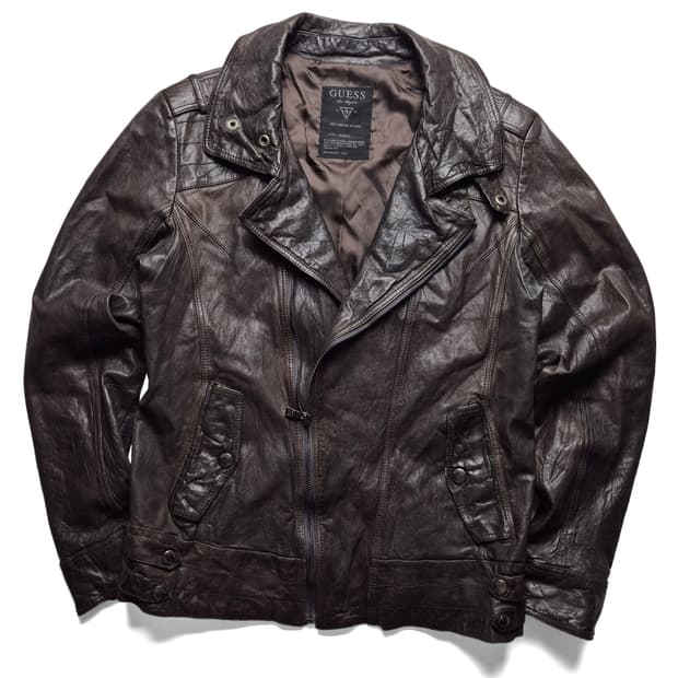 [L] 게스 양가죽 라이더 자켓