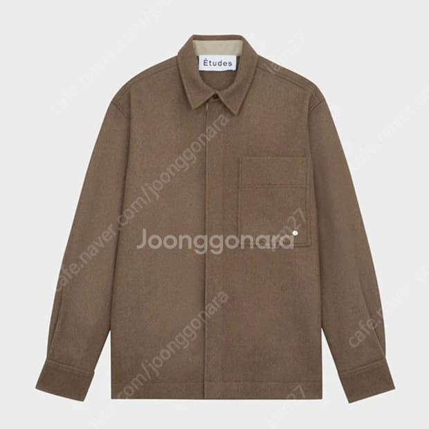 에뛰드 스튜디오 울 핸드메이드 셔츠 자켓