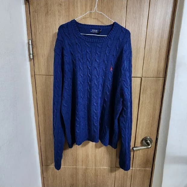 (XL)폴로 케이블 니트