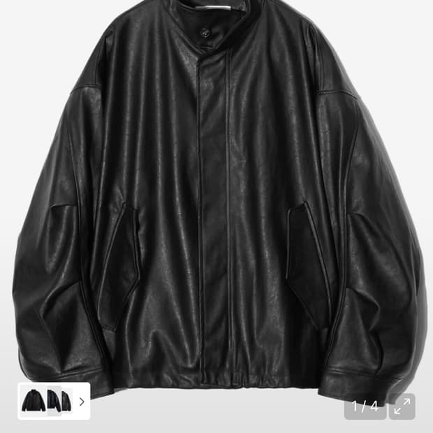 파르티멘토 [비건 레더] 필드 자켓 블랙 L