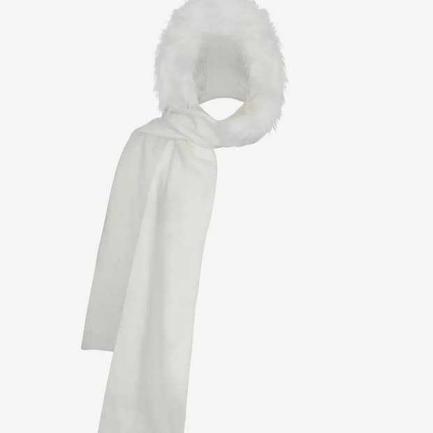 페인오어플레져 CARRIE 후드 머플러 아이보리