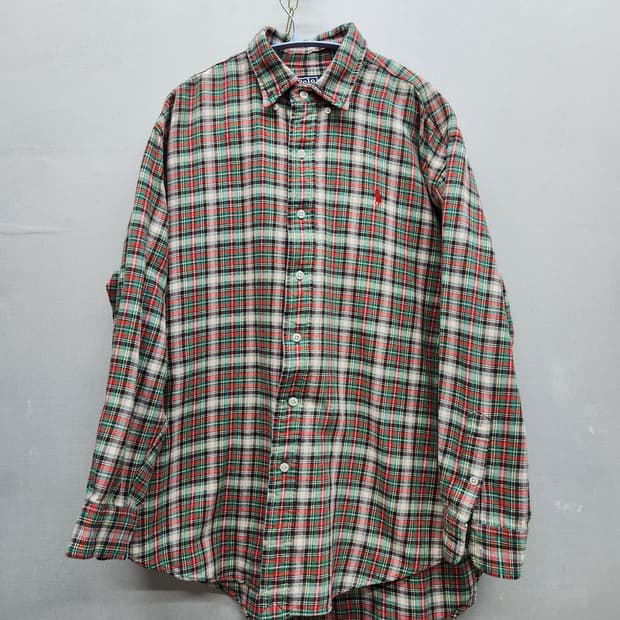 폴로랄프로렌 레드포니 빈티지 체크 플란넬 셔츠 L(XL)