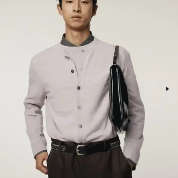 렉토 라벤더 레이어드 가디건 XL사이즈
