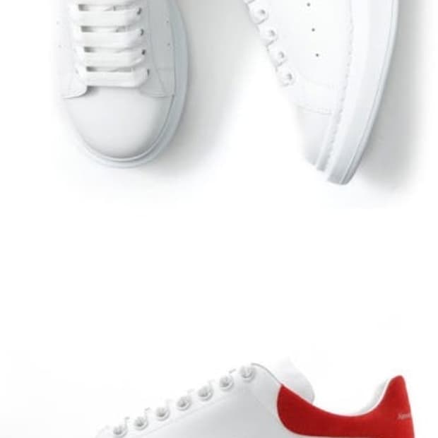 정품) 알렉산더맥퀸 오버솔 스니커즈 레드