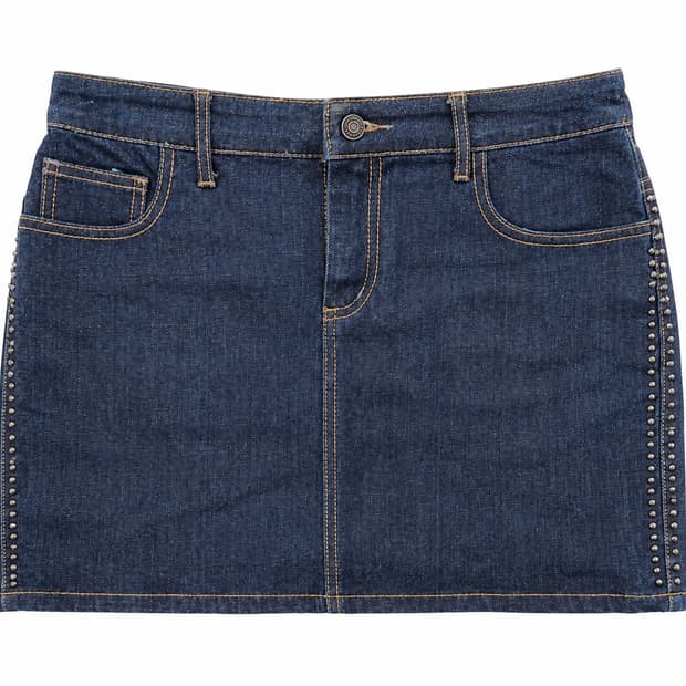 ZADIG&VOLTAIRE 데님 스터드 미니스커트
