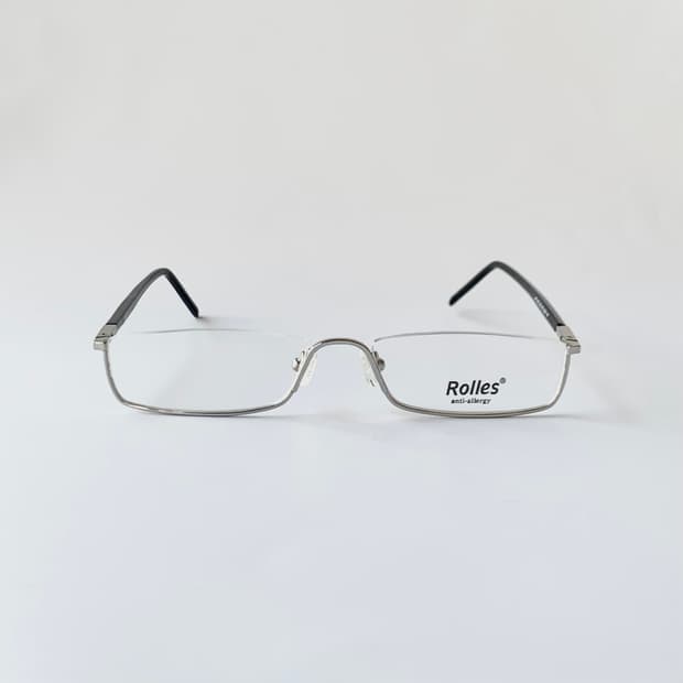 749 데드스탁 언더림 긴다리 역반무테 안티알러지 클래식 실버 빈티지안경