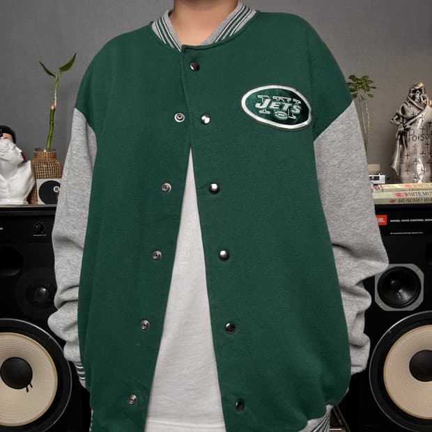 마제스틱 스웻 바시티자켓