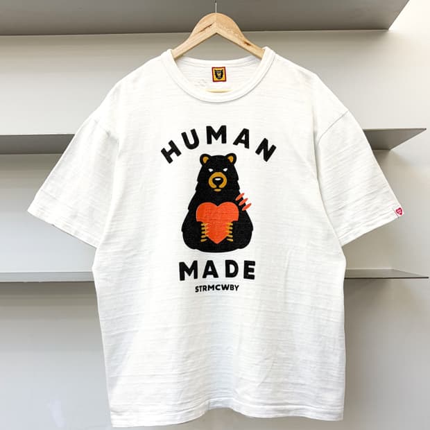 휴먼메이드 베어 그래픽 티셔츠