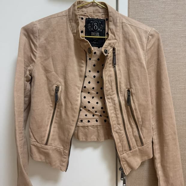 Diesel 라이더 자켓 베이지 80사이즈xs