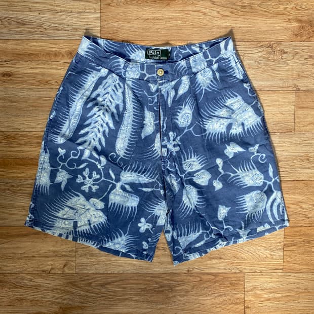 폴로 랄프로렌 식물 프린팅 쇼츠팬츠