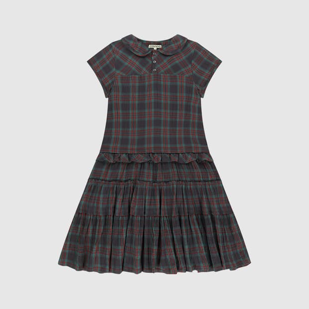 2 코이세이오 로우 엣지 체크 원피스 퍼플 미개봉 새제품 판매