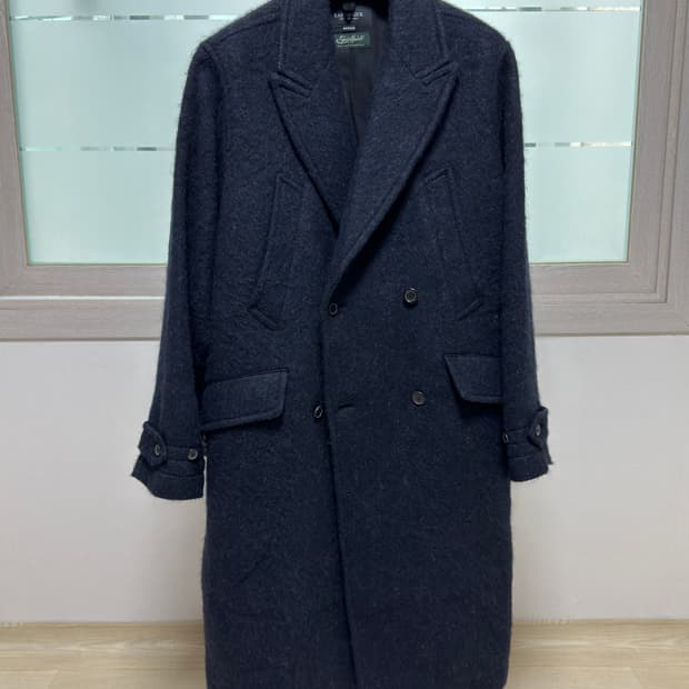 이스트로그 체스터필드 코트: 네이비(헤어리 울) / M