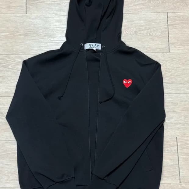 꼼데가르송 블랙 후드집업