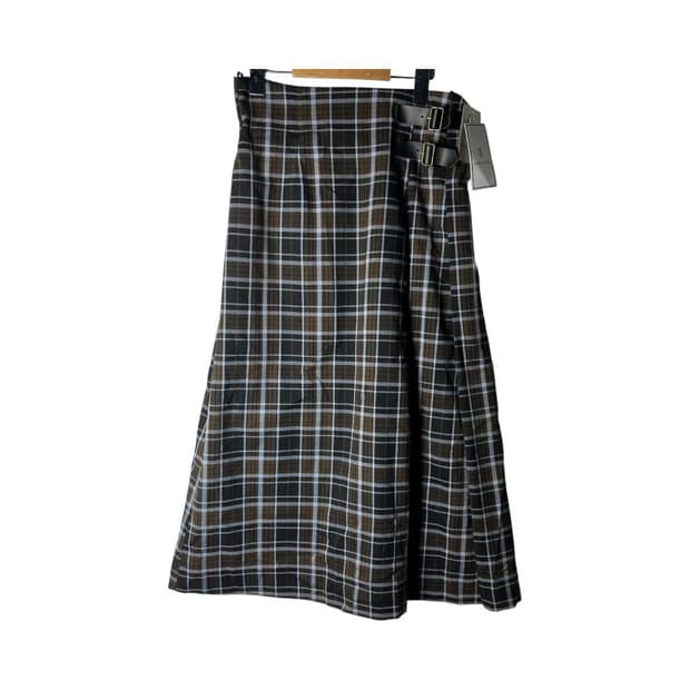 [JPN] 빈티지 체크 랩스커트 (새상품)