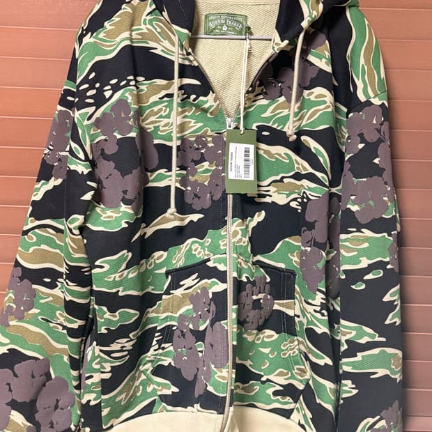 데님티어스 카모 후드 새상품 L