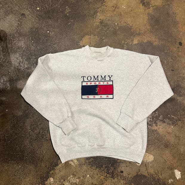 빈티지 90s 타미 스포츠 부틀렉 스웻셔츠 