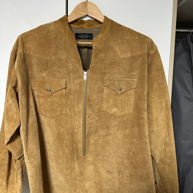 언유즈드 unused 스웨이드 웨스턴 자켓