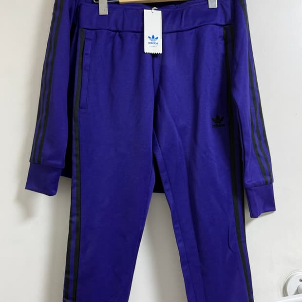 아디다스 퍼플 유로파 트랙탑 져지 세트95
