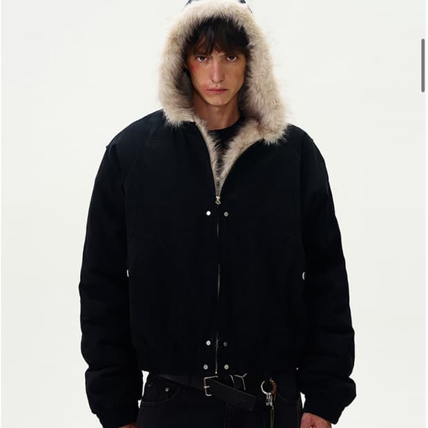 Fur Hooded jacket